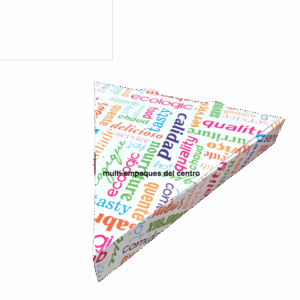 Caja Triangular para Crepas o Pizza Diseño 1
